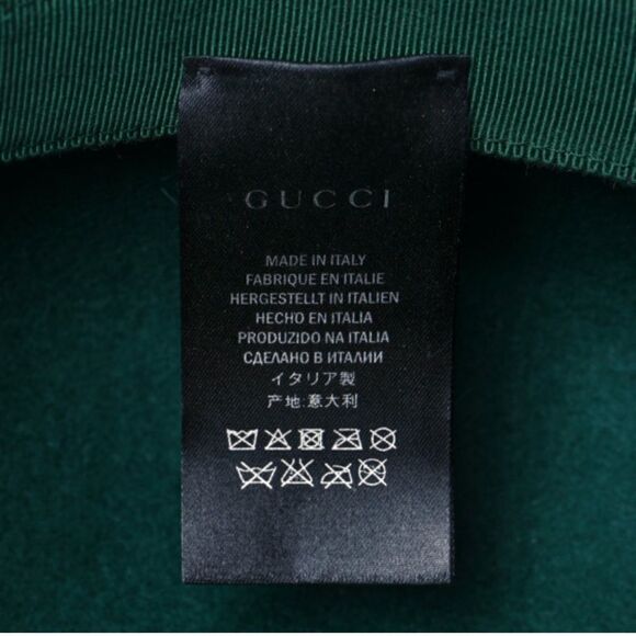 💛 Authentic Gucci Green Felt Beret - Picture 6 of 9